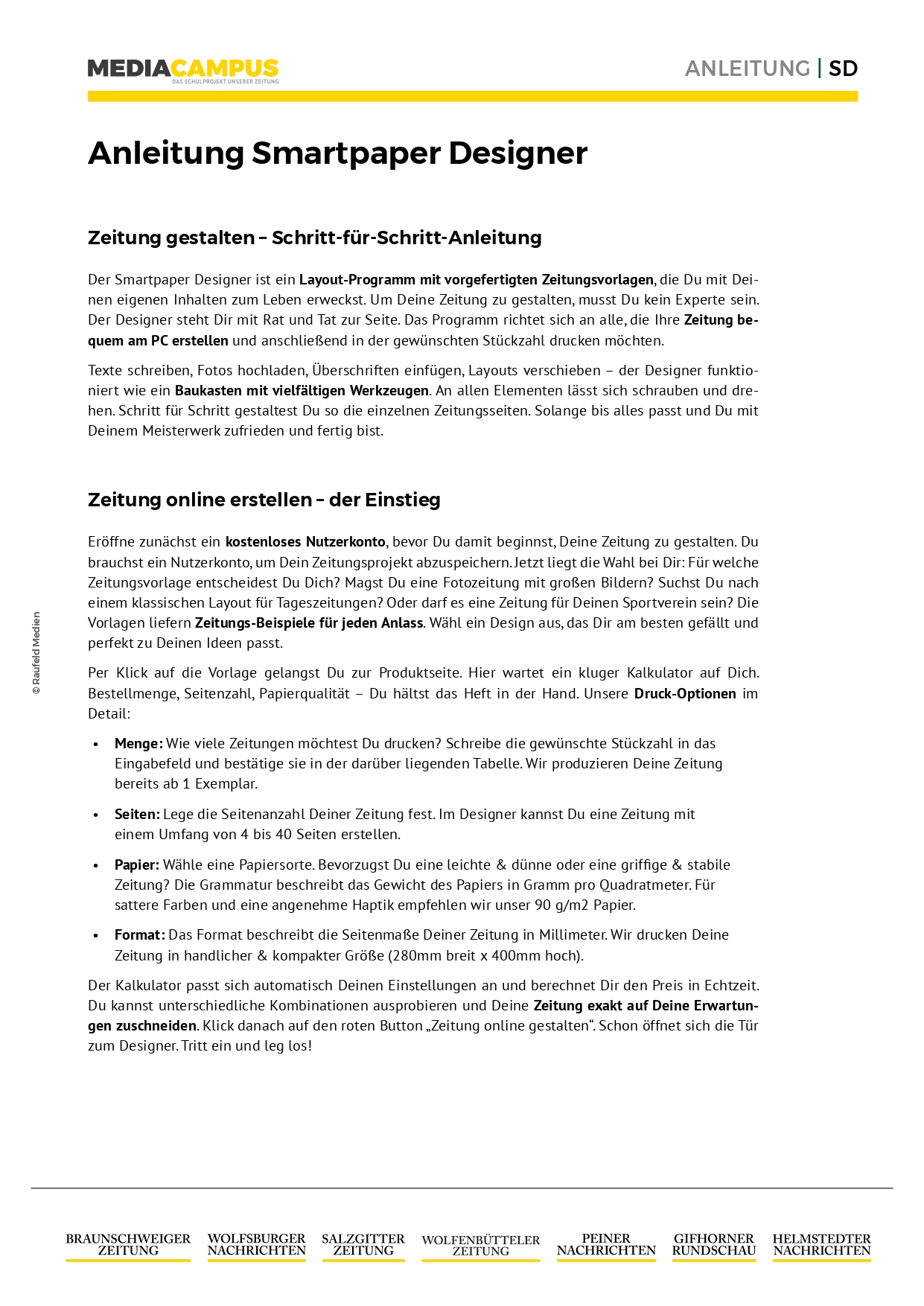 Download technische Richtlinien